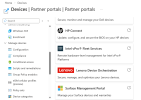 Lenovo Device Orchestration (LDO) link in the Intune admin center